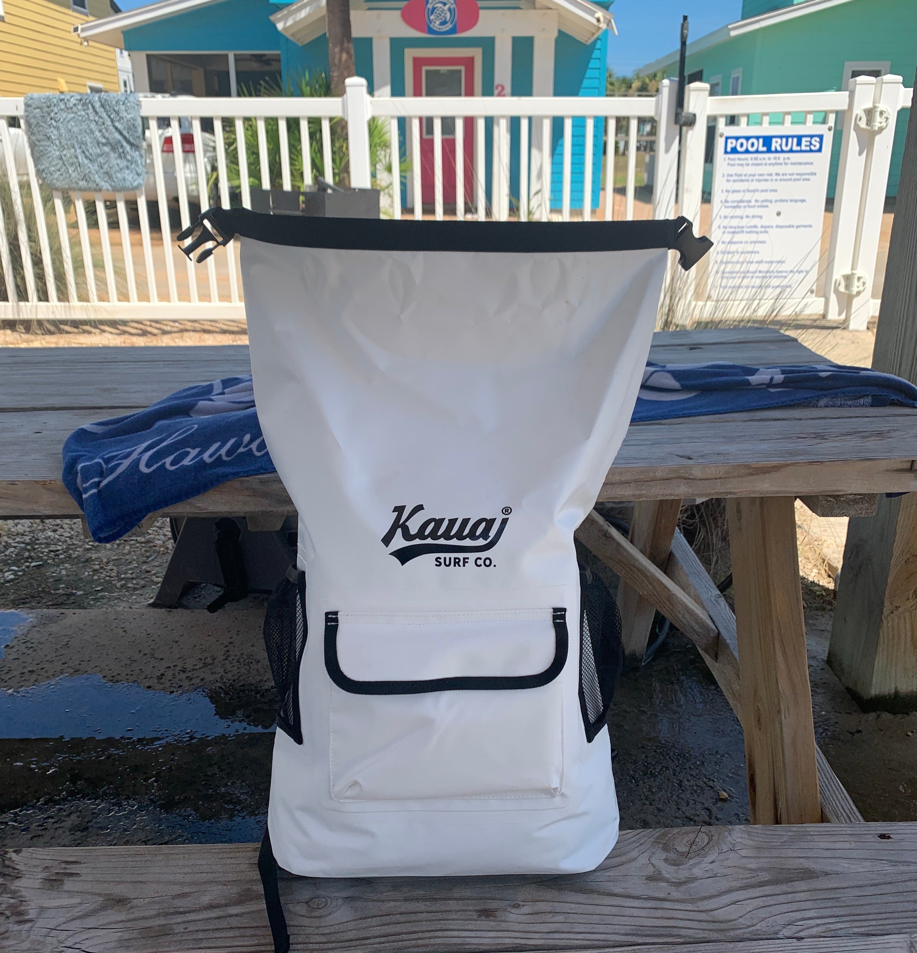 White Waterproof Backpack