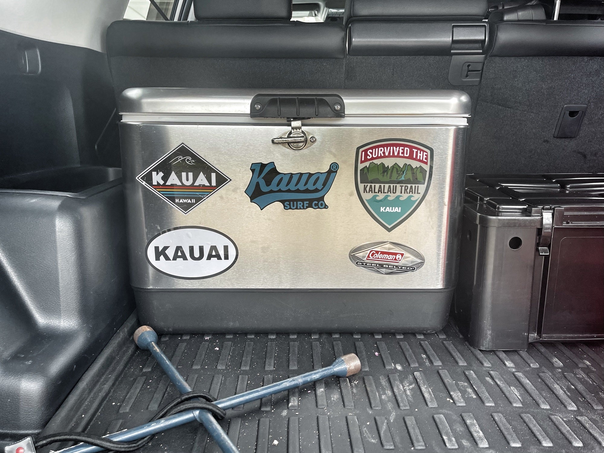 Kalalau Trail Sticker in use